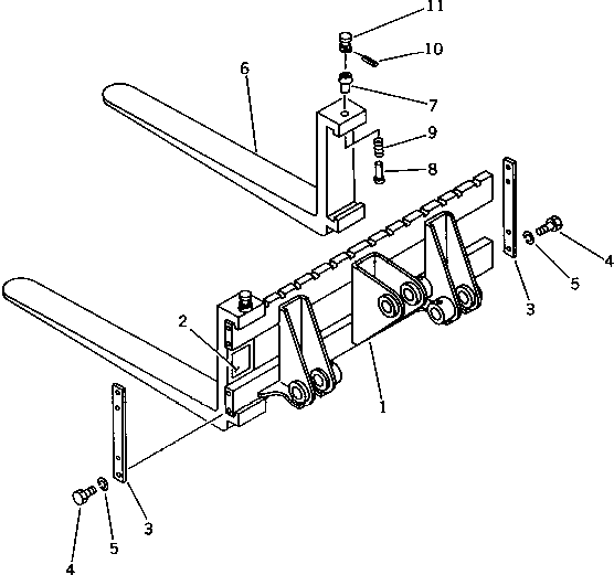 SUPPORT (WELDED) 362-910-1161 KOMATSU