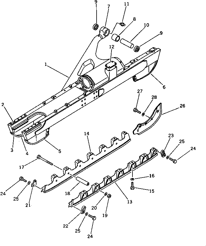 GUARD,INNER, L.H. 144-30-61350 KOMATSU