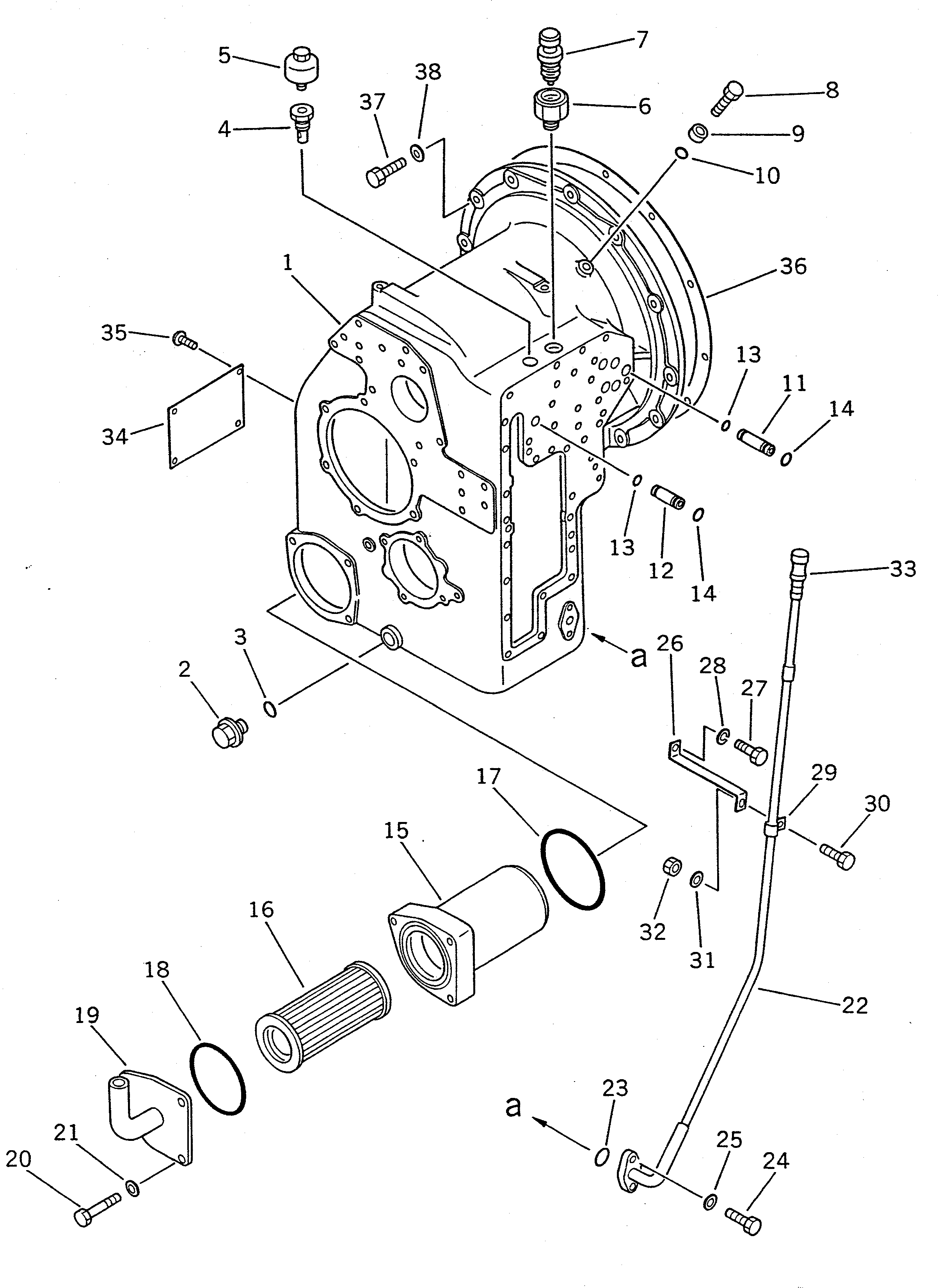 GUIDE,OIL GAUGE 361-15-18110 KOMATSU