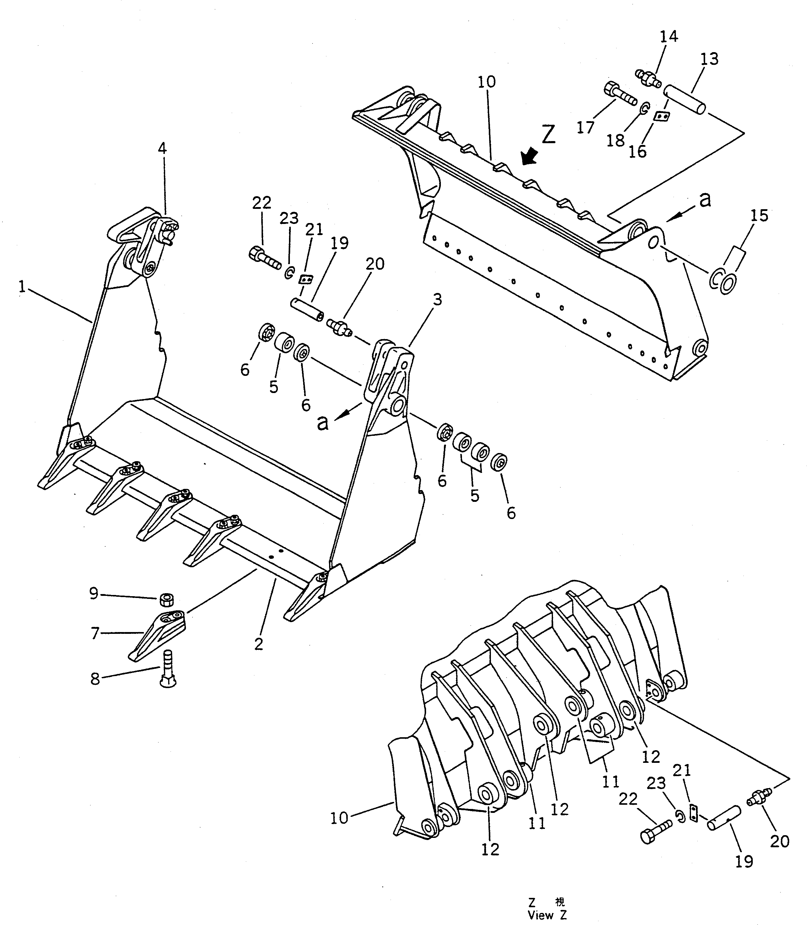 Кронштейн правый (сварной) 362-923-1141 KOMATSU