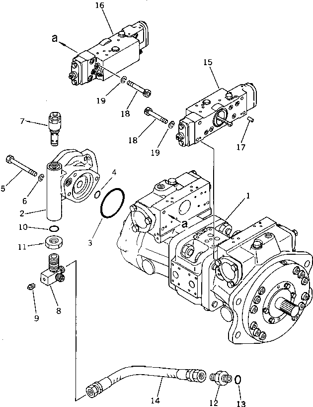 SERVO VALVE ASS'Y,REAR (\2\708-21-16901) KOMATSU