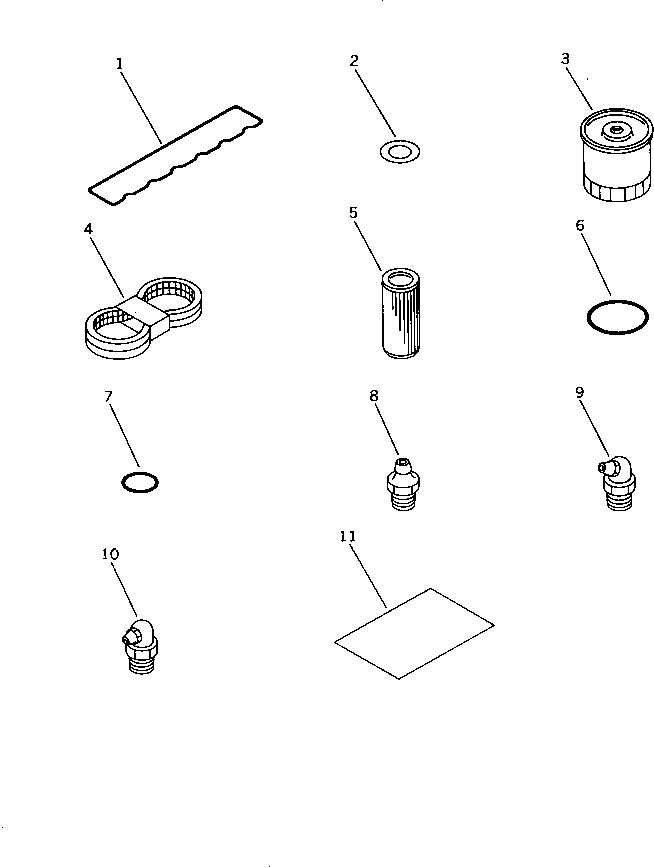 TABLE,SPARE PARTS 21K-98-21140 KOMATSU