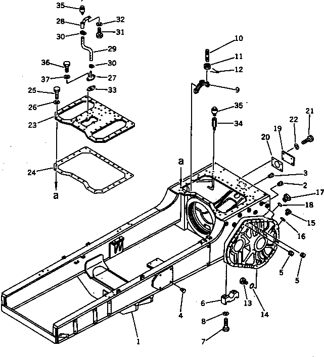 MAIN FRAME ASS'Y 144-21-11802 KOMATSU