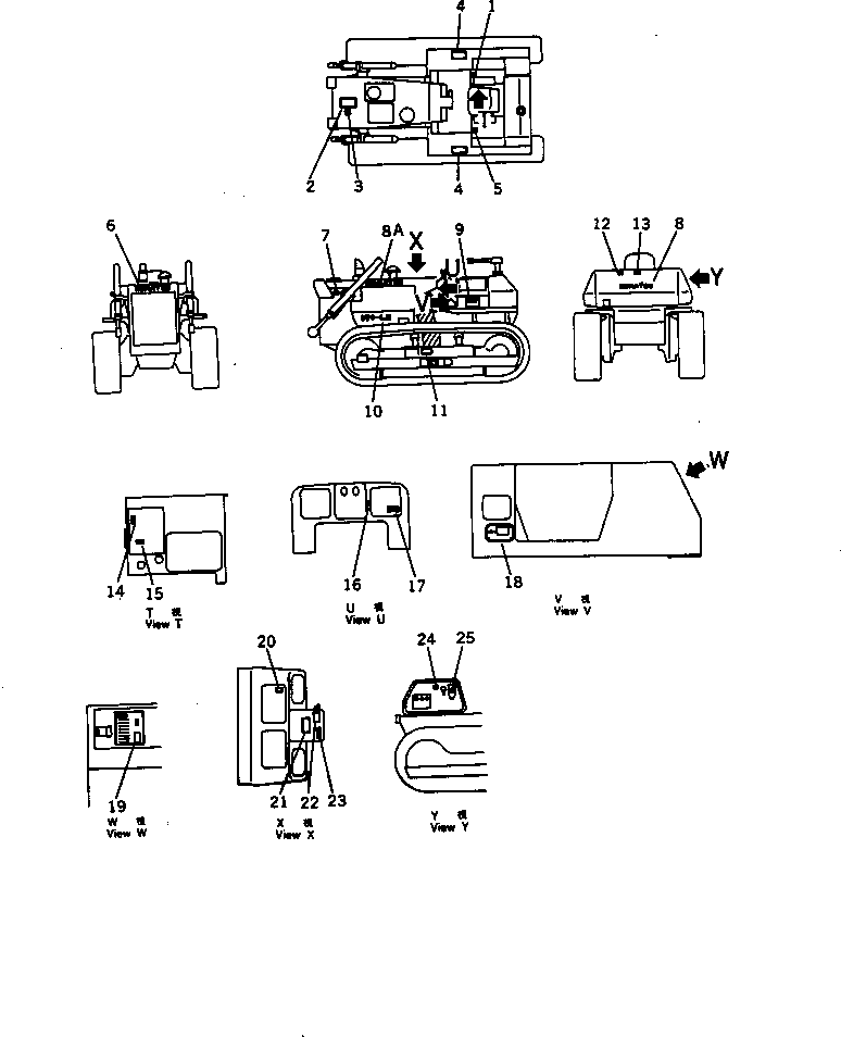 PLATE, MARK,KOMATSU SYMBOL 09694-00250 KOMATSU