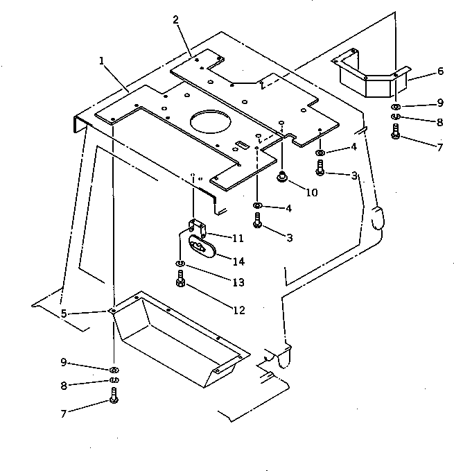 Накладка 144-Z79-7250 KOMATSU