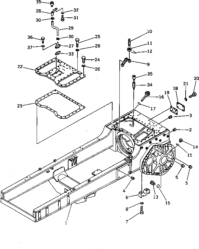 CASE AND FRAME 144-21-51410 KOMATSU