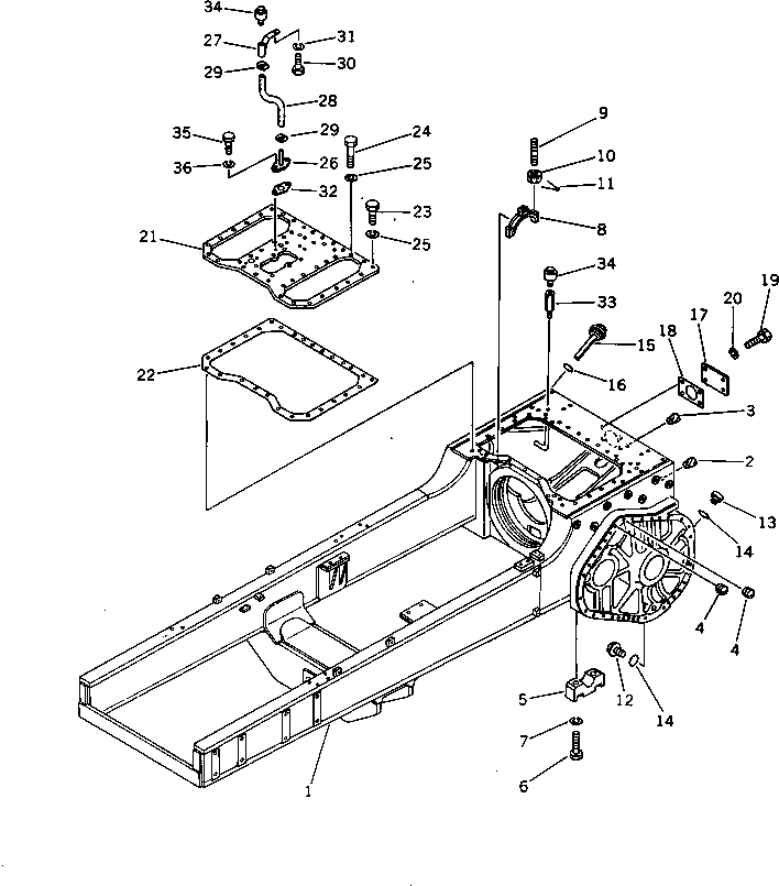 CASE AND FRAME 144-21-51510 KOMATSU