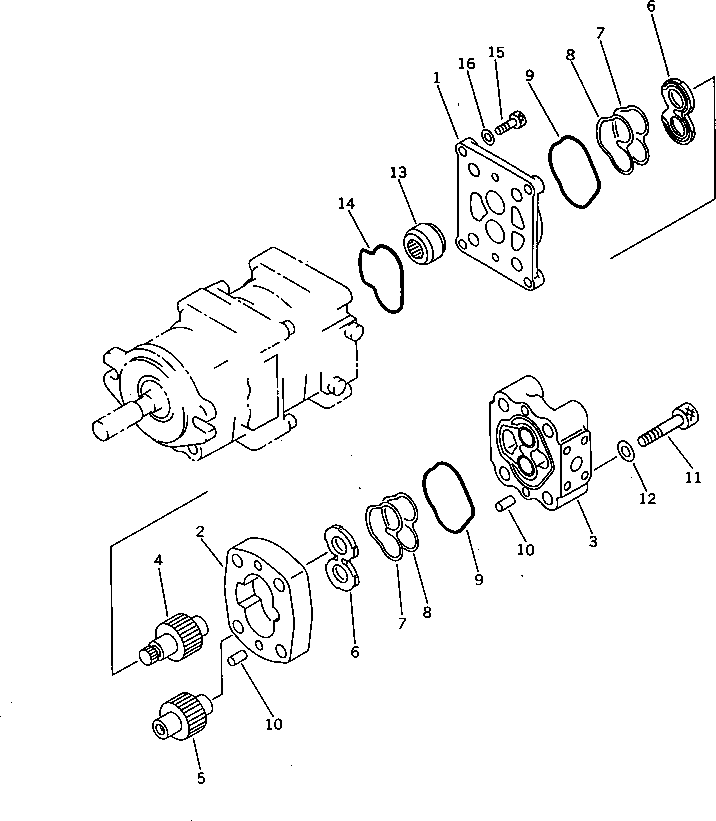 PUMP ASS'Y (SBR10) 705-41-05030 KOMATSU