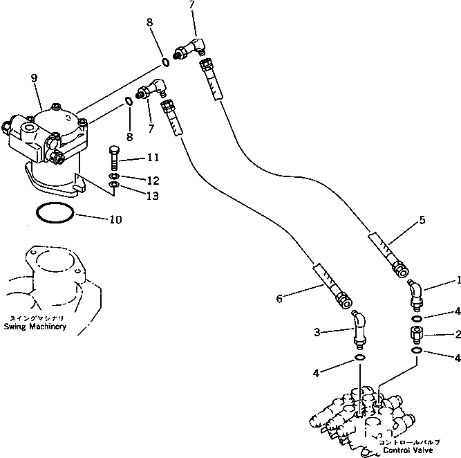 Шланг 20T-62-66560 KOMATSU