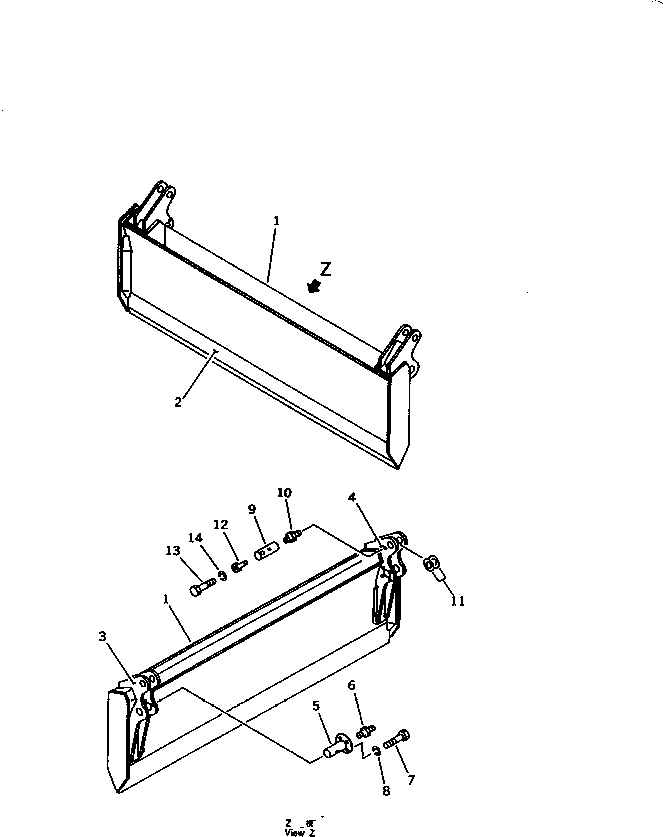 BLADE (WELDED) 104-Z16-1110 KOMATSU