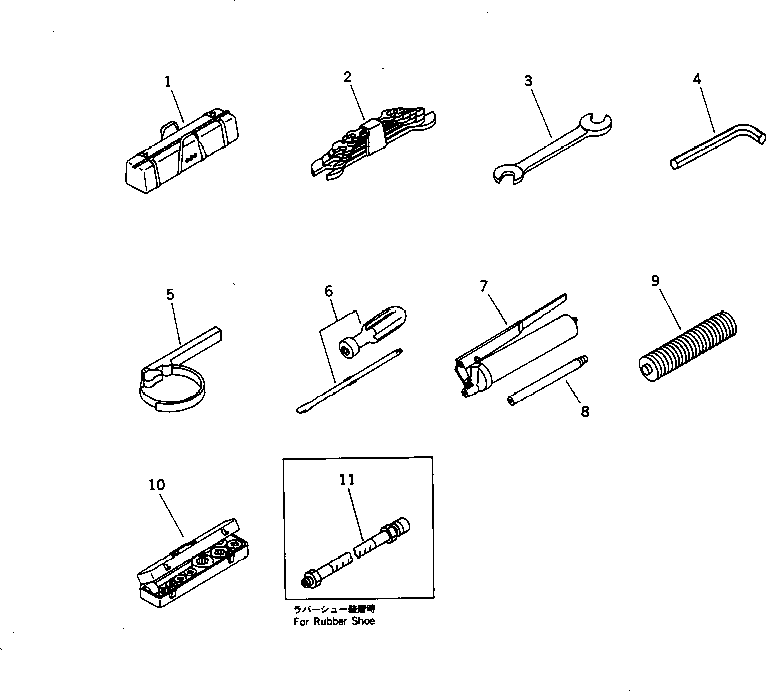 TOOL GROUP (\8\201-98-X1100) KOMATSU