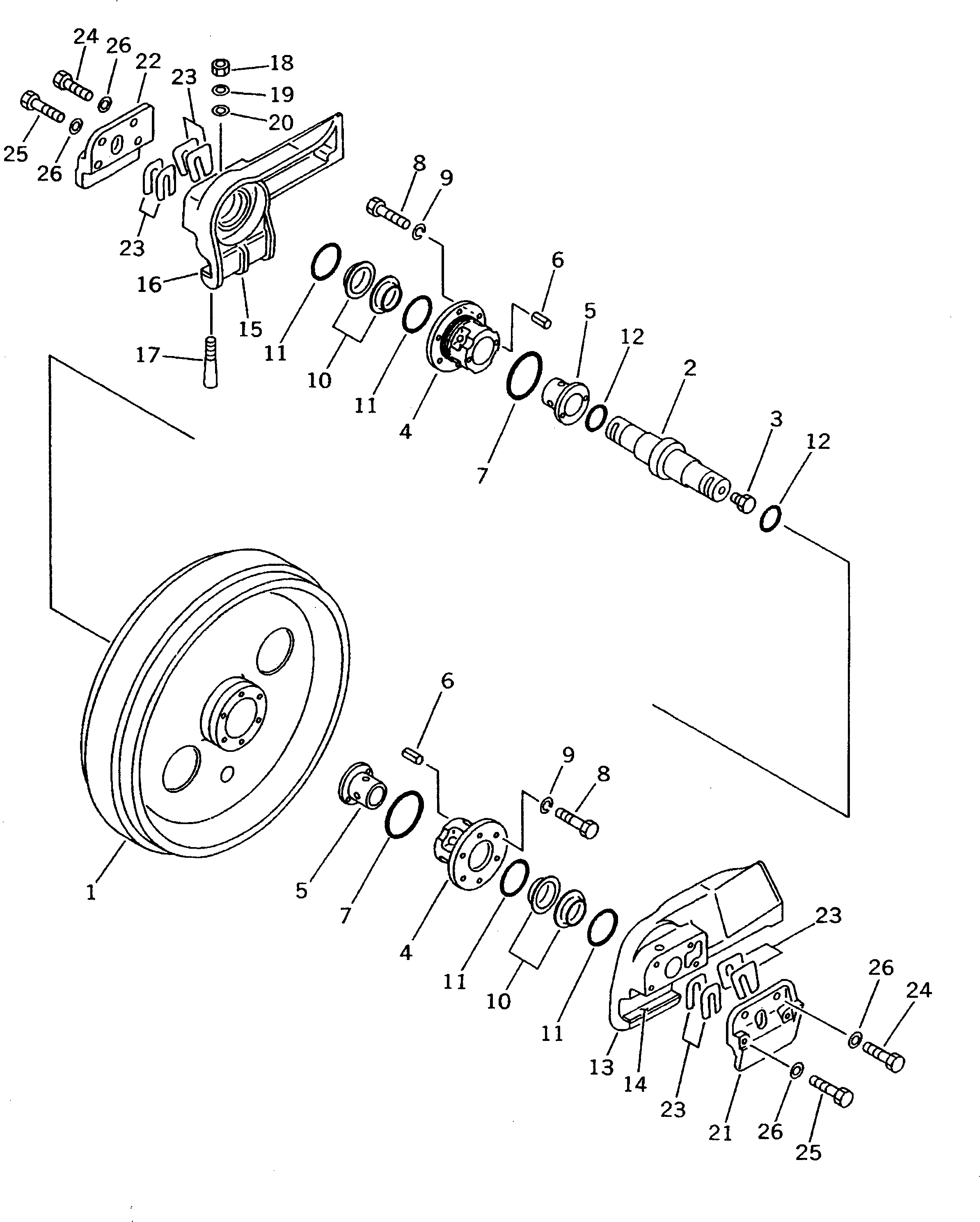 BRACKET,L.H. OUTER AND R.H. INNER 141-30-13281 KOMATSU