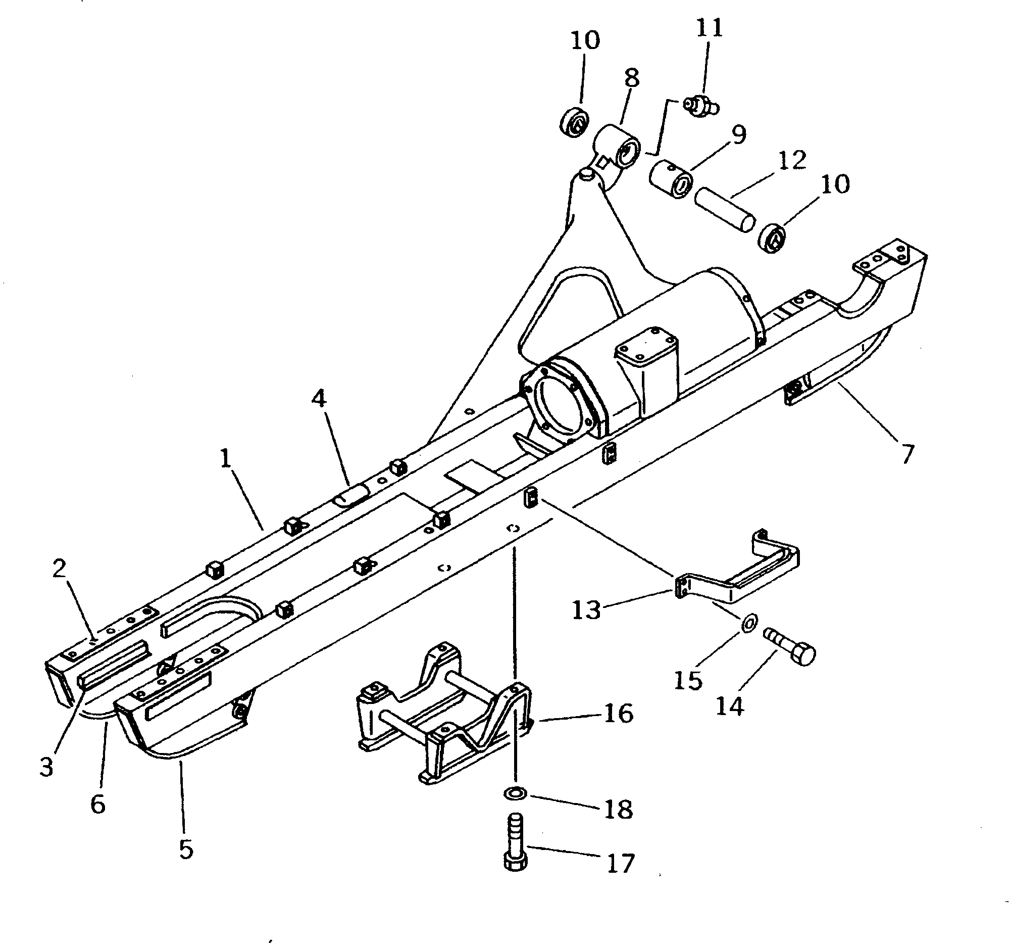 FRAME,TRACK¤ R.H. 13F-30-31310 KOMATSU
