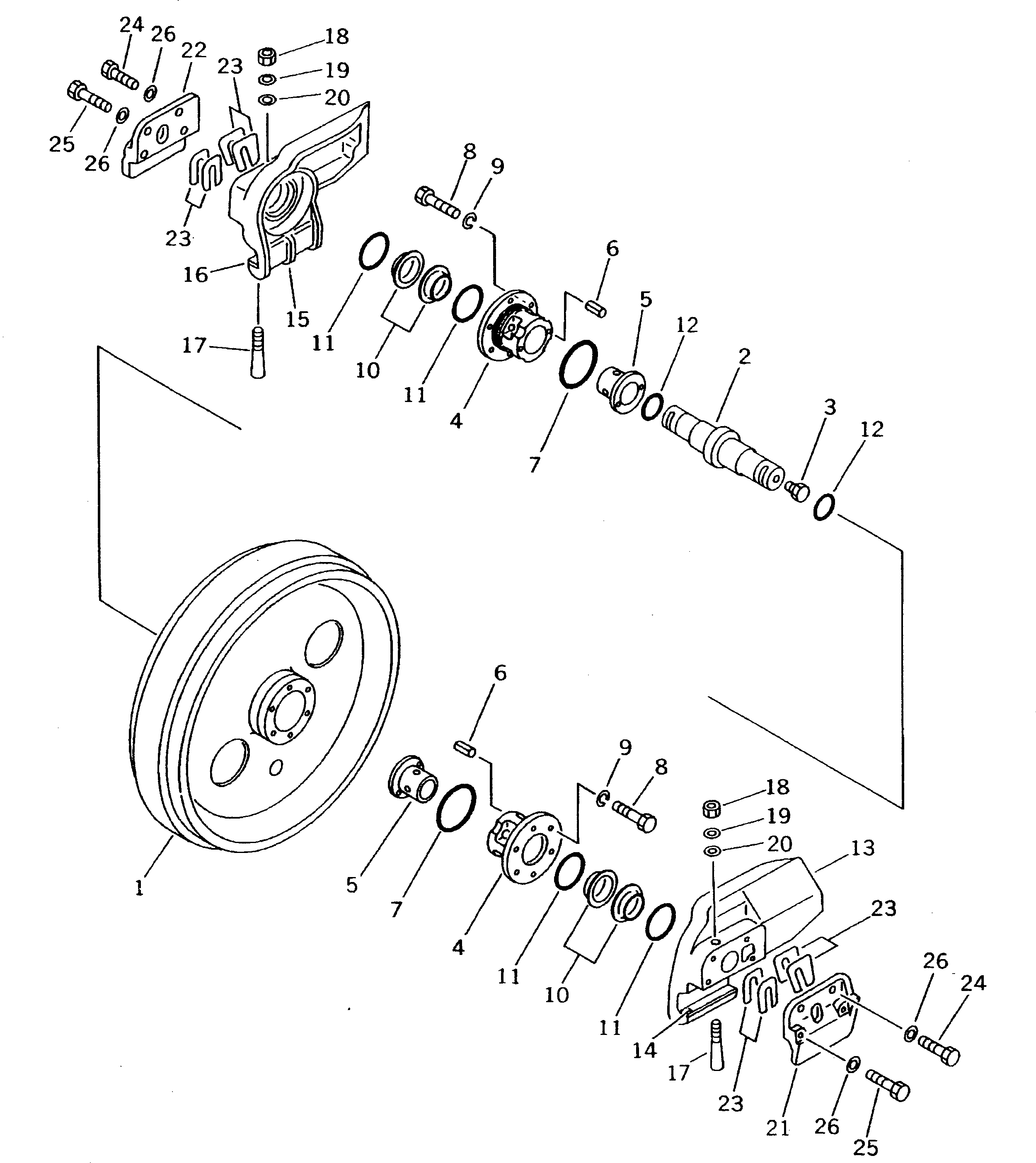 IDLER ASS'Y,R.H. 13F-30-00260 KOMATSU