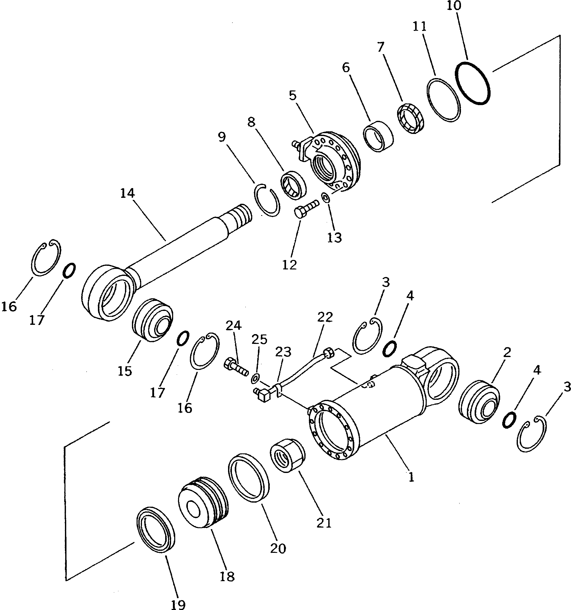 CYLINDER ASS'Y,TILT 13F-63-03080 KOMATSU