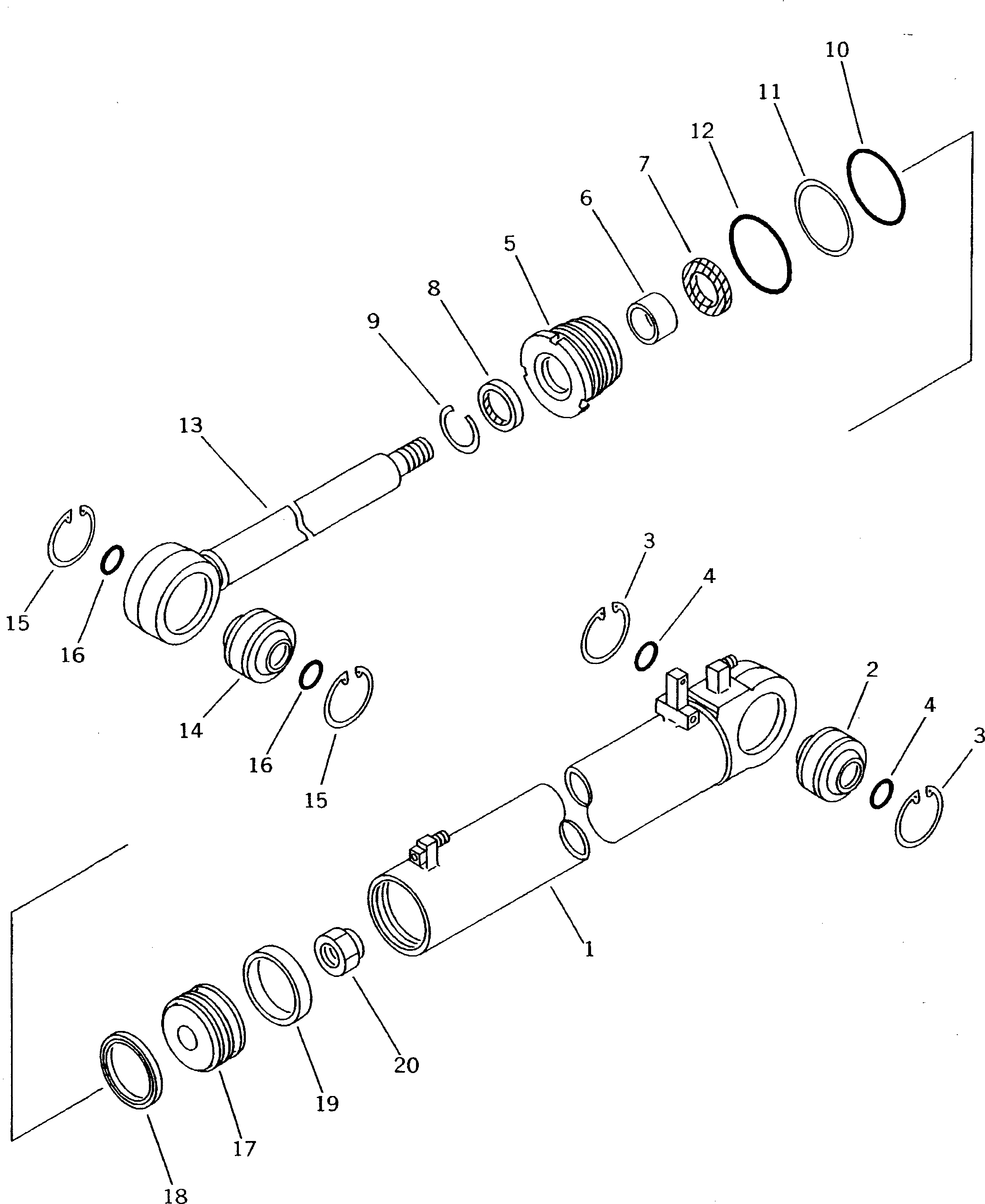 CYLINDER ASS'Y,ANGLE 13F-63-02070 KOMATSU