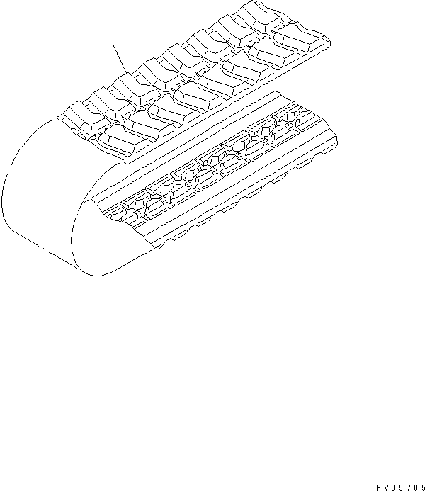 SHOE,RUBBER 20S-32-32110 KOMATSU
