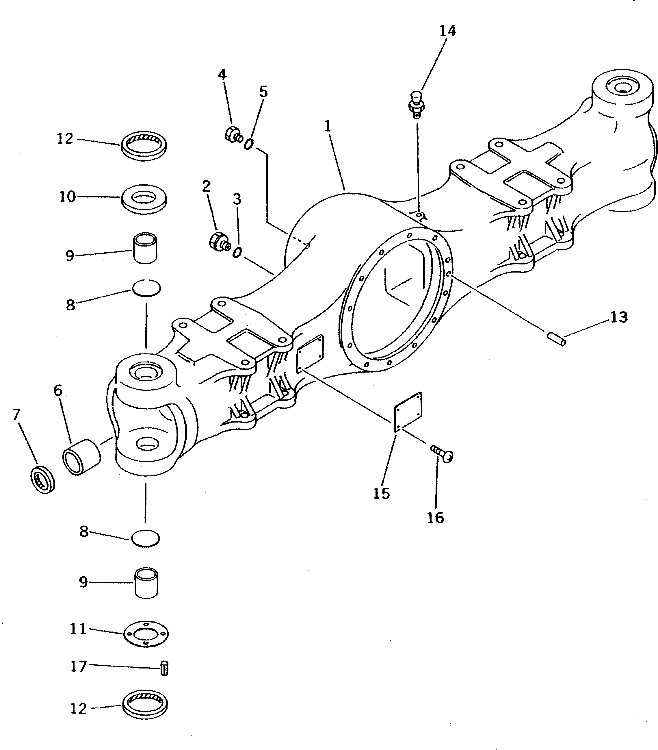 FRONT AXLE ASS'Y 20D-22-40010 KOMATSU