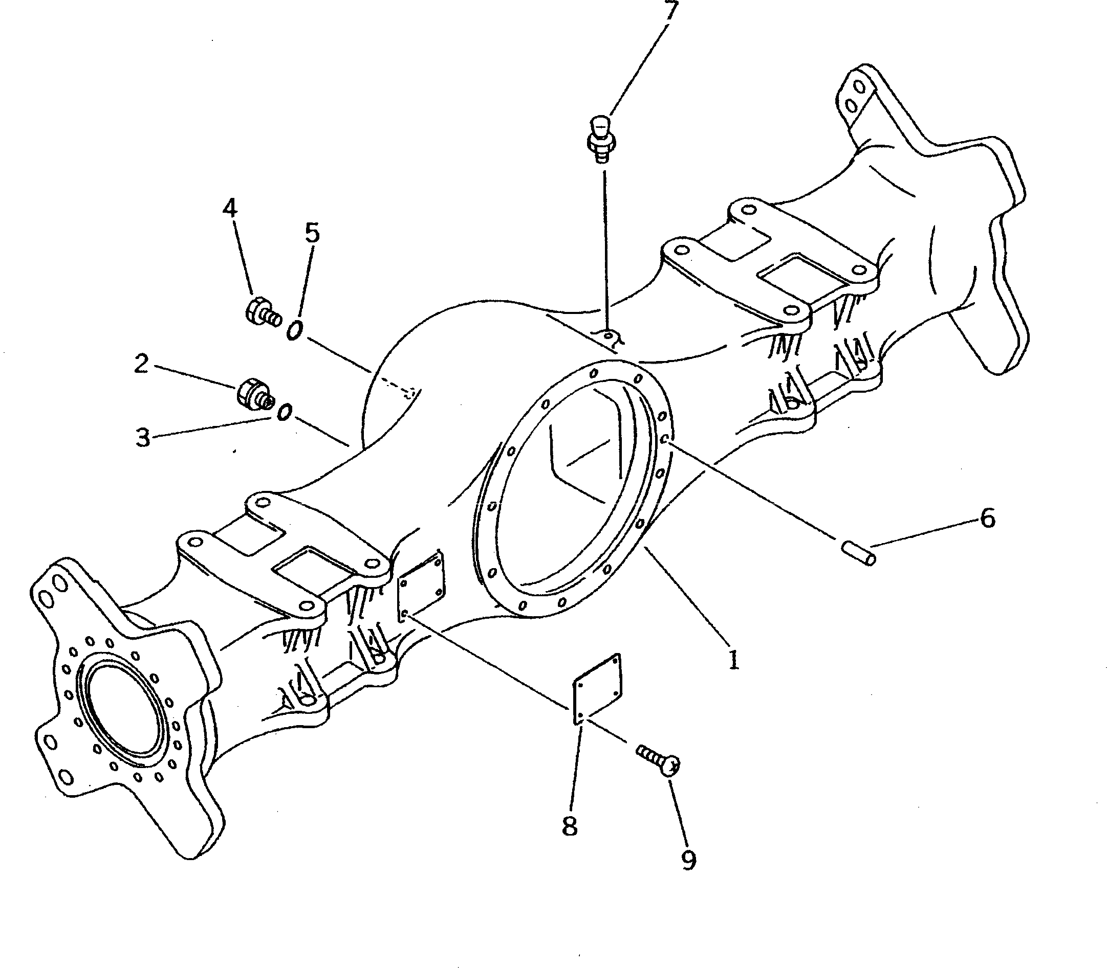 REAR AXLE ASS'Y 20D-22-49010 KOMATSU