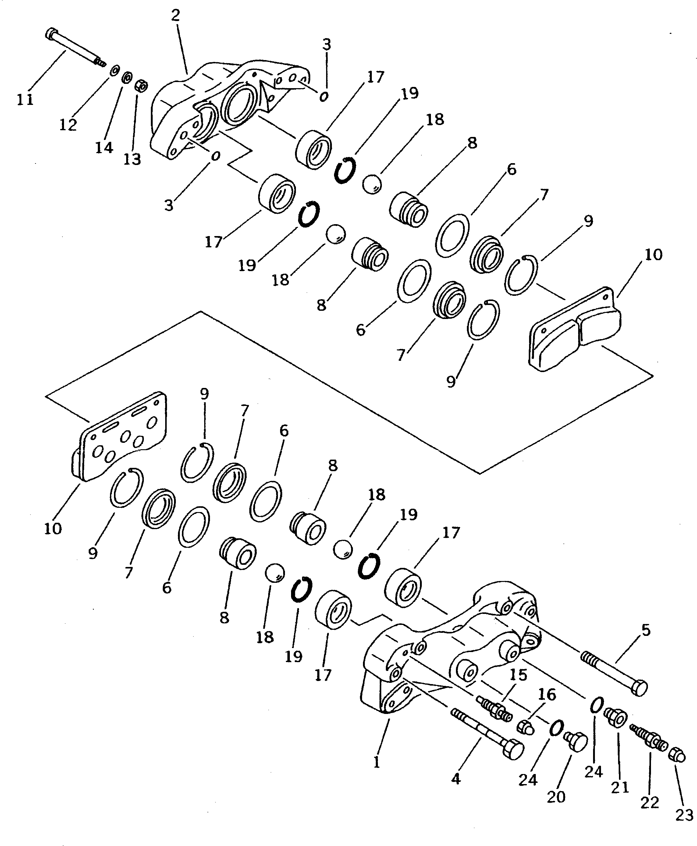 PAD KIT 20G-32-21610 KOMATSU