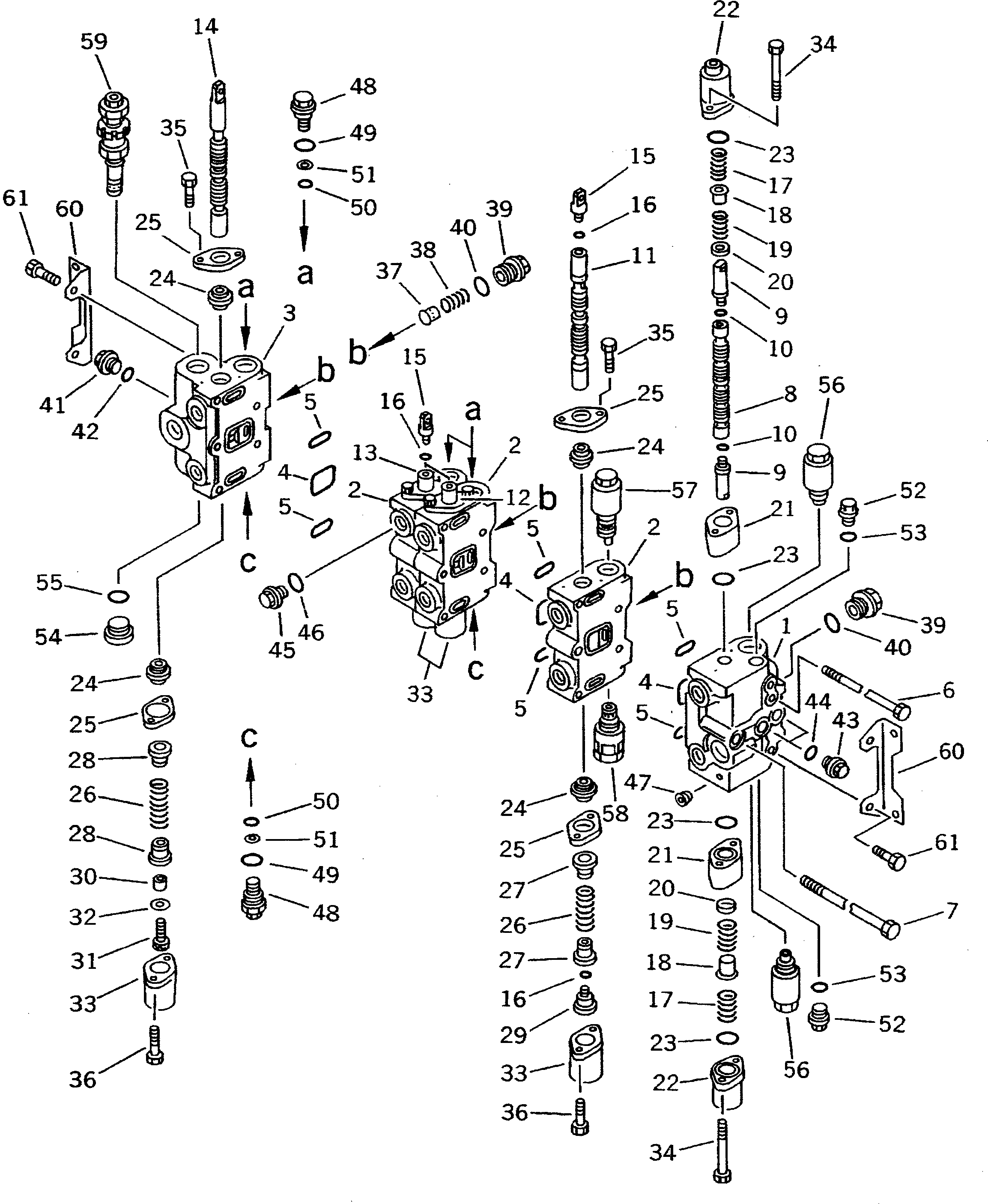 CONTROL VALVE ASS'Y,L.H. 700-85-31003 KOMATSU