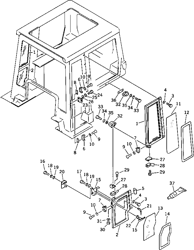 DOOR,LOWER, R.H. 120-Y79-7380 KOMATSU