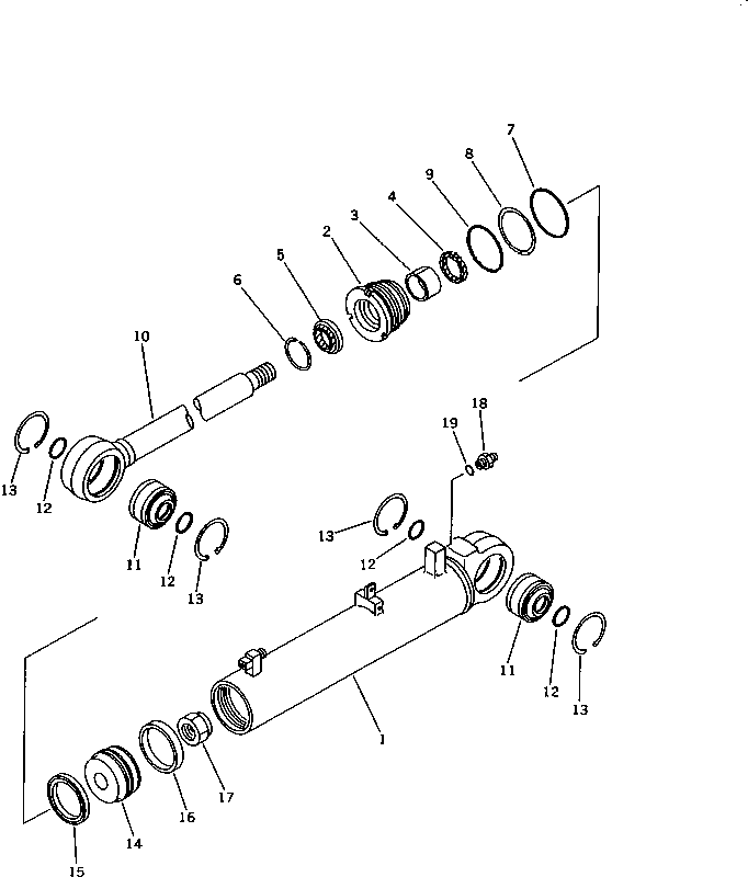 CYLINDER ASS'Y,ANGLE 13F-63-02110 KOMATSU
