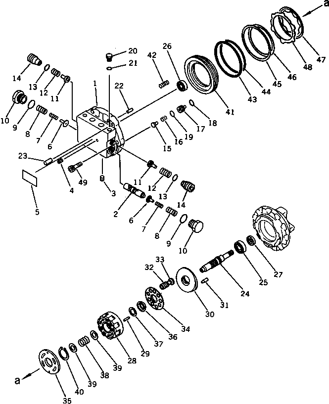 FLANGE SPOOL ASS'Y TZ110A210100-E KOMATSU