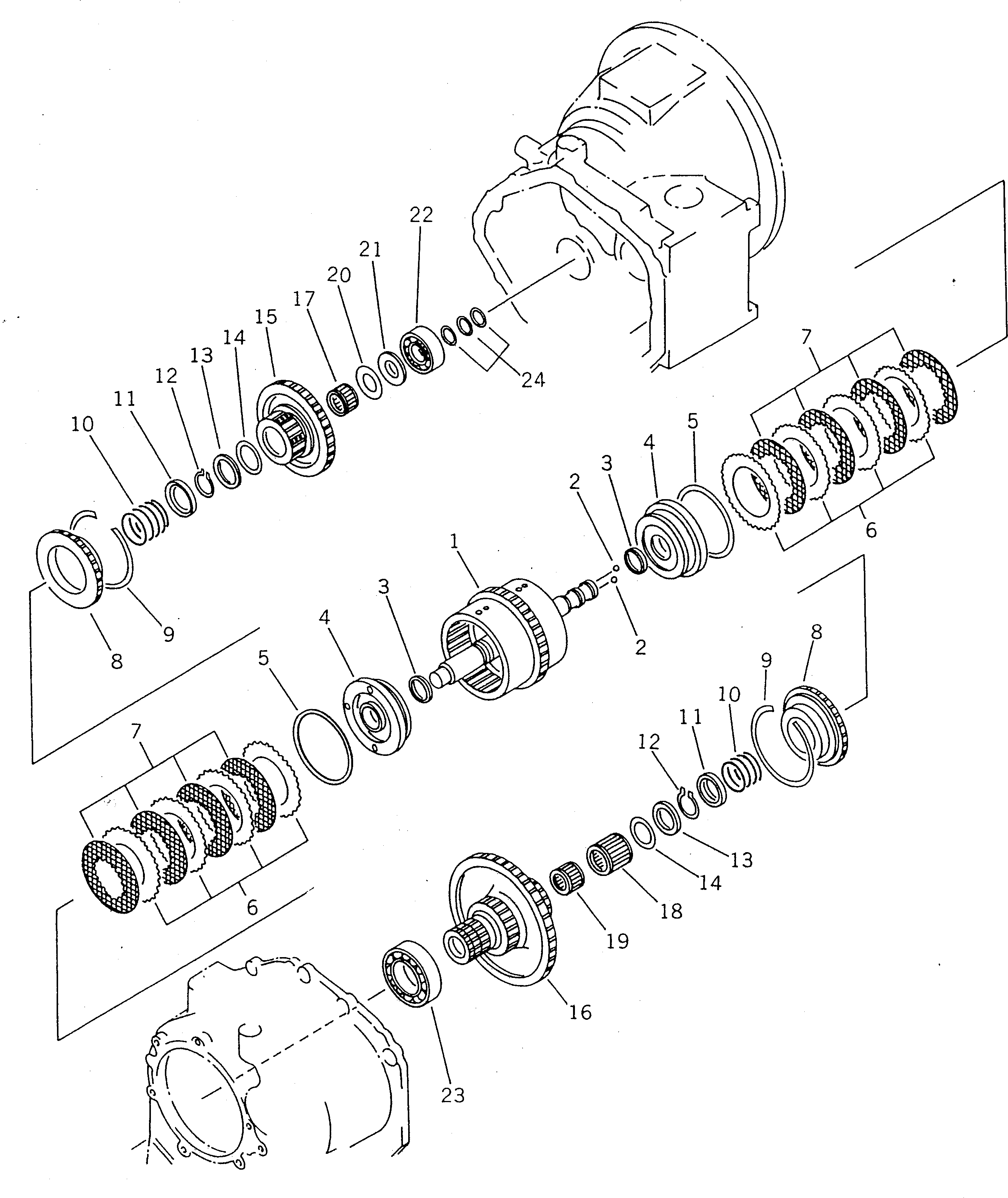 CLUTCH ASS'Y,FORWARD AND 2ND 363-15-00220 KOMATSU