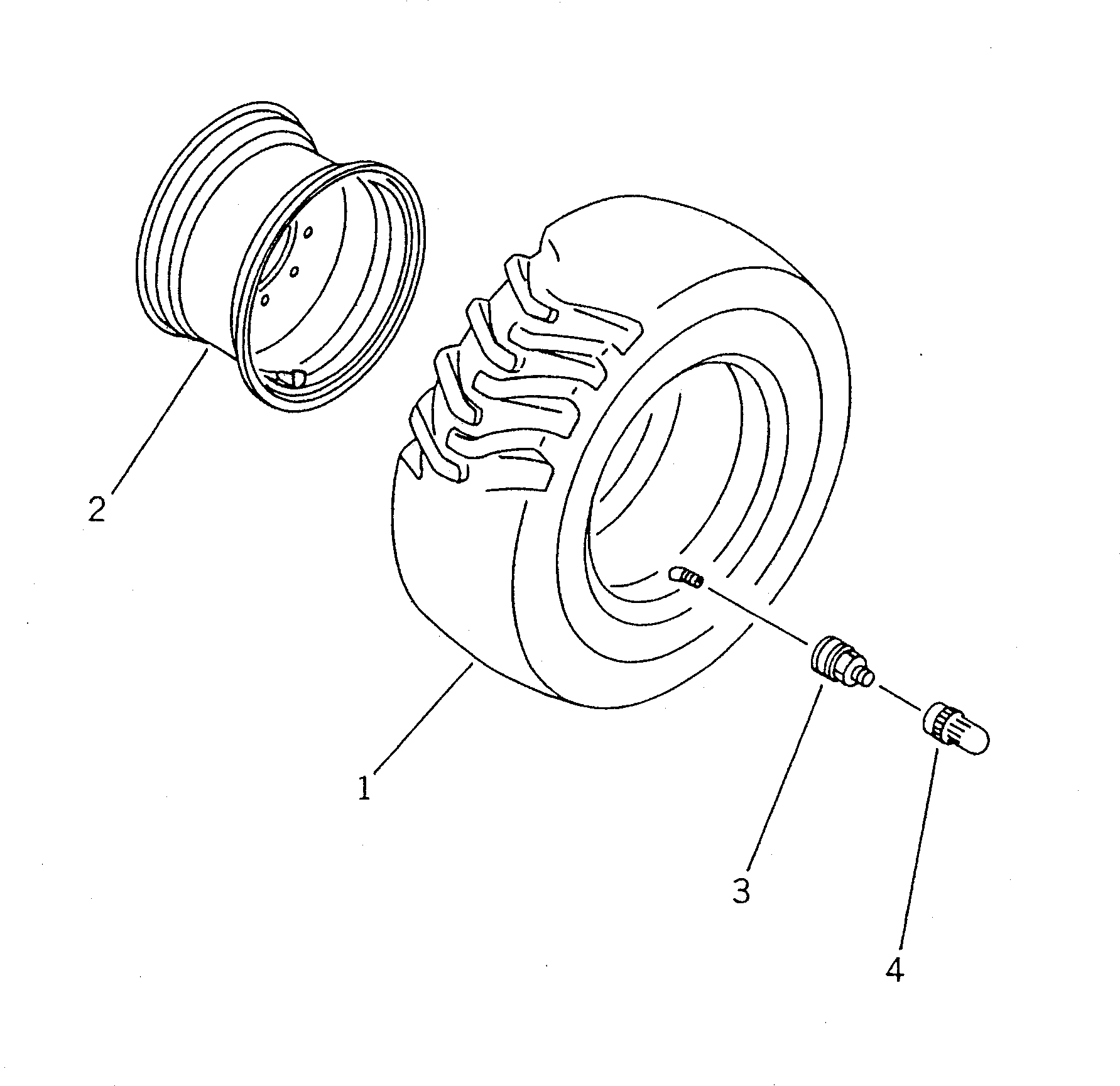 WHEEL ASS'Y,FRONT¤ R.H. AND REAR¤ R.H. 362-30-31241 KOMATSU