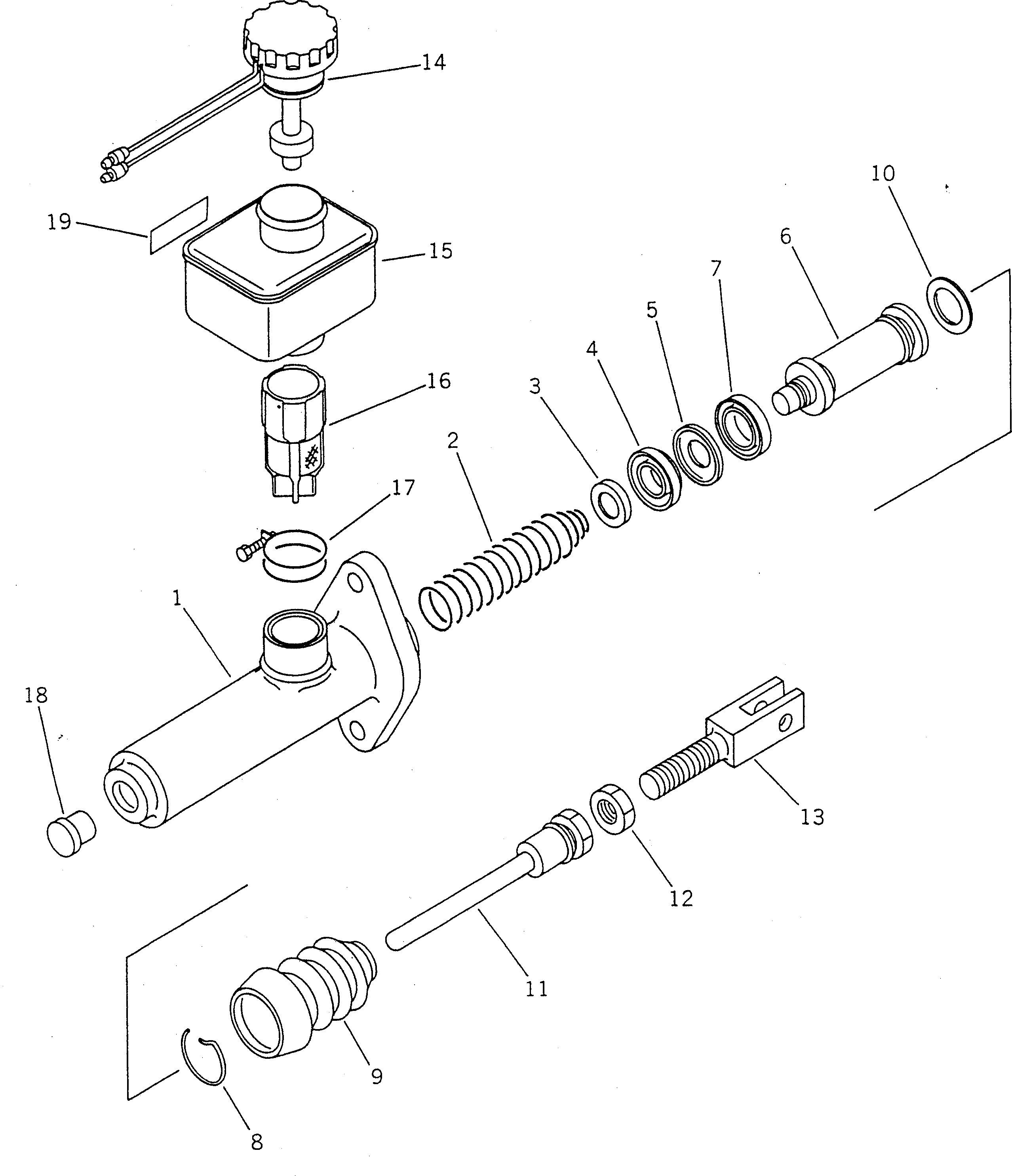 MASTER CYLINDER A. 363-43-28113 KOMATSU