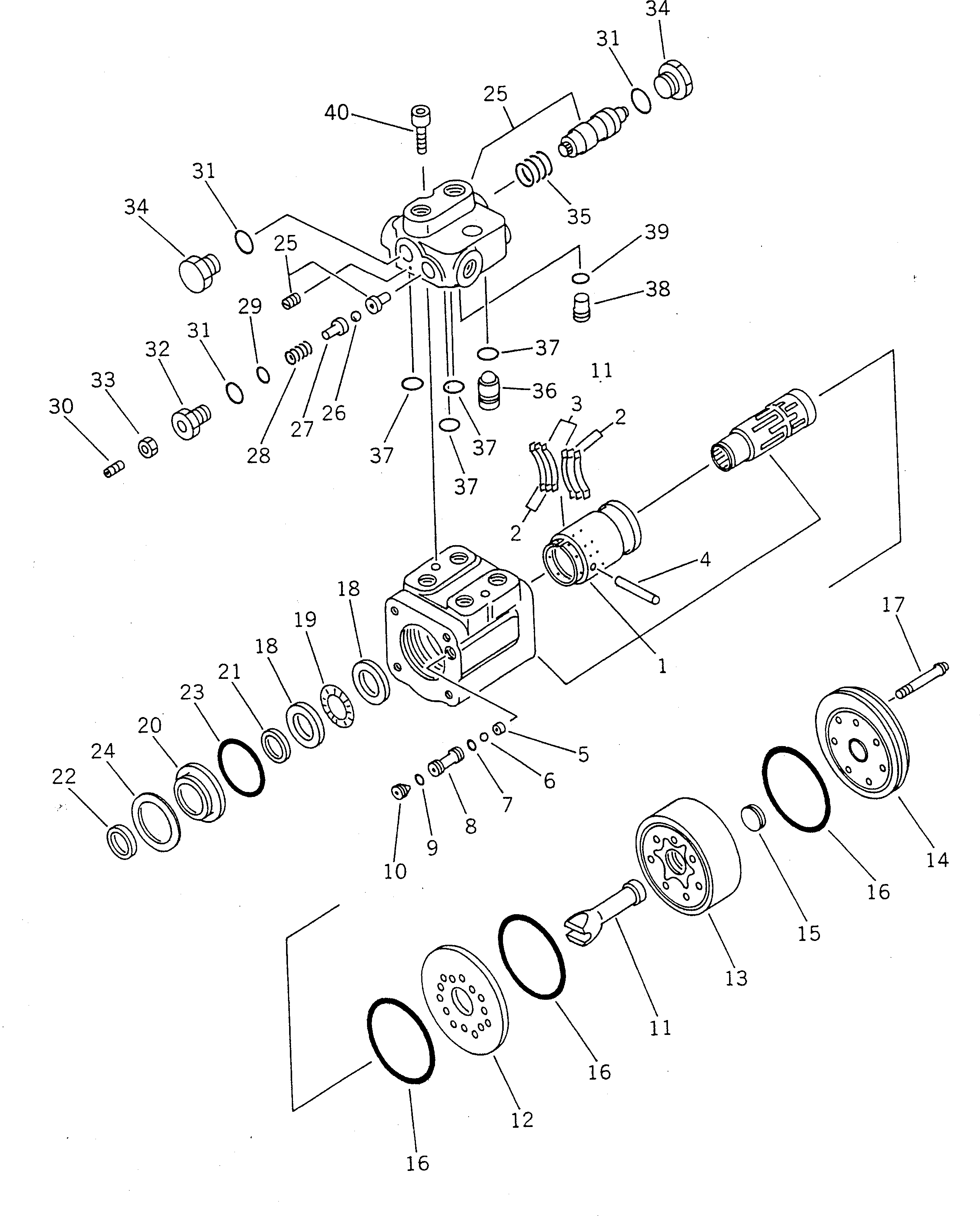 SERVICE KIT,STEERING VALVE ST64418 KOMATSU