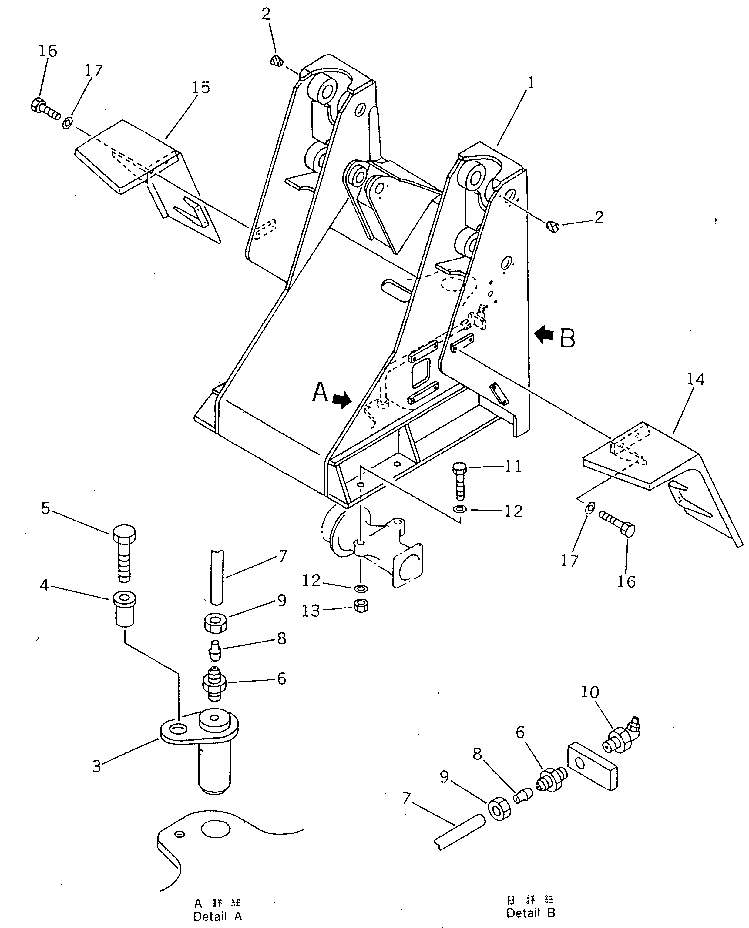 FRAME,FRONT 362-46-31103 KOMATSU
