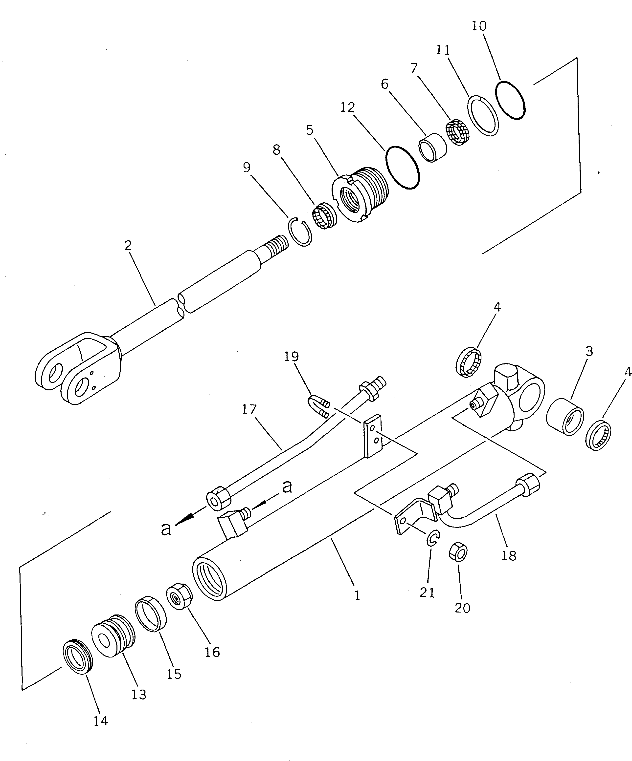 CYLINDER,R.H. 362-63-12641 KOMATSU