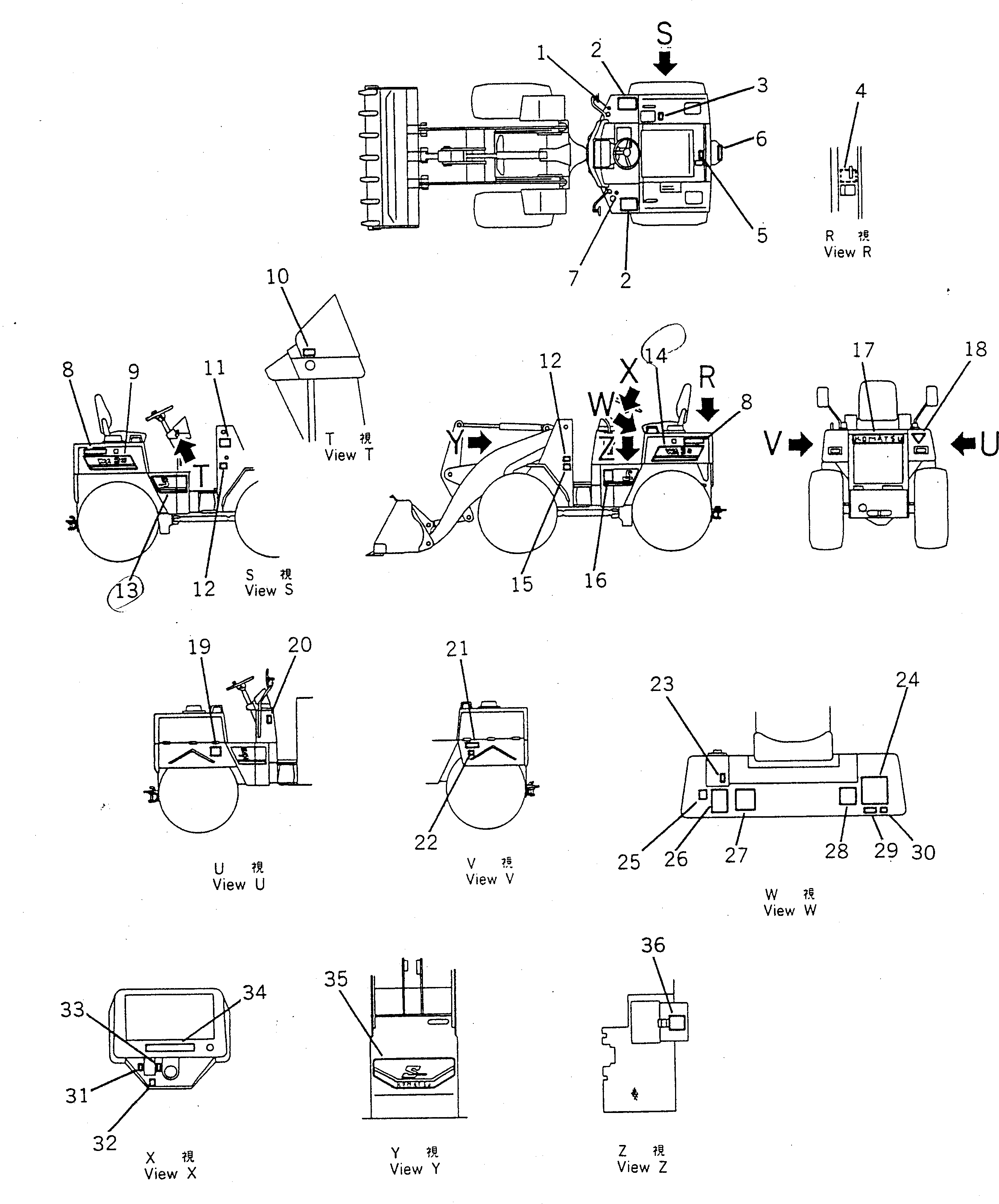 Маркировочная табличка 362-54-38211 KOMATSU