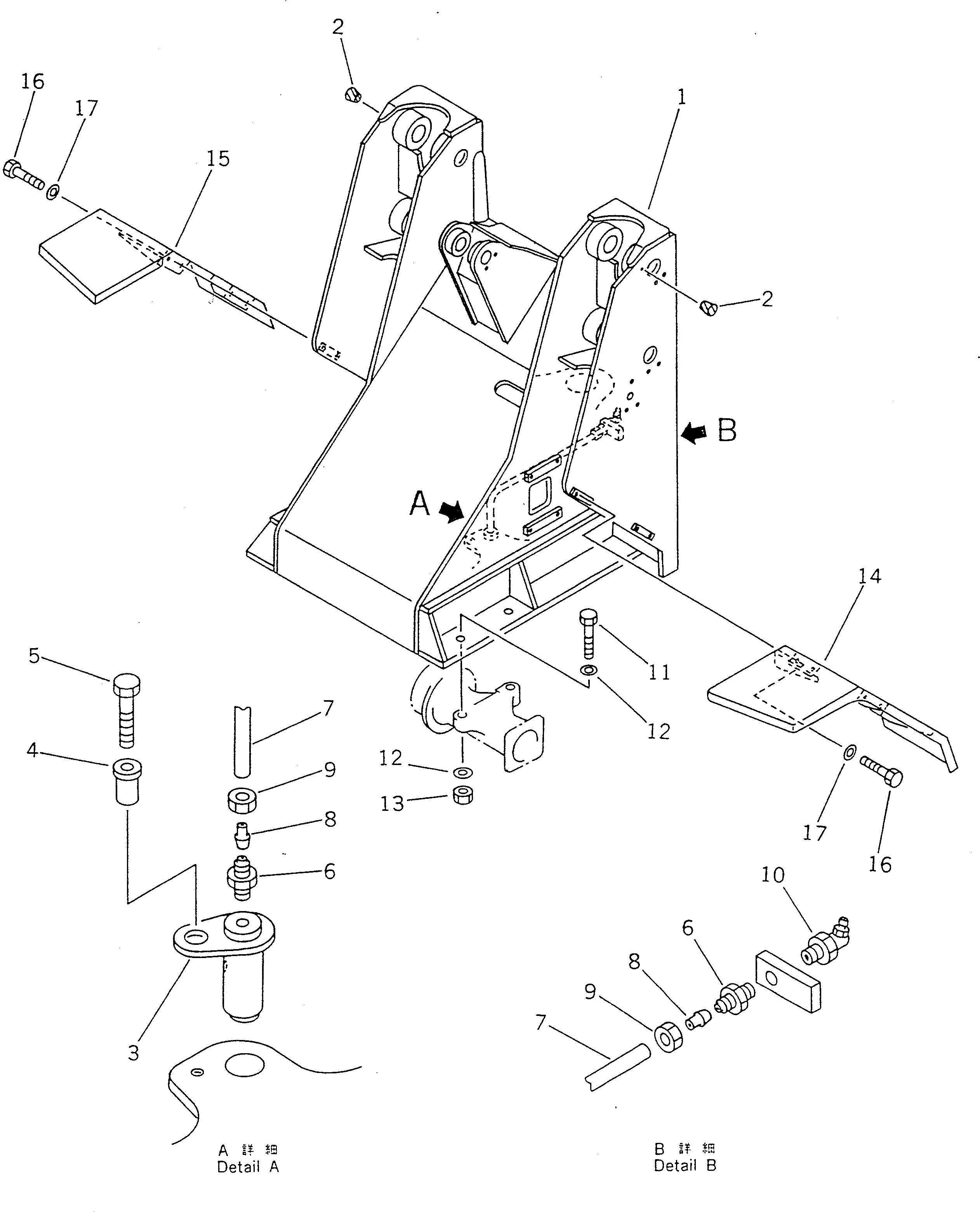 FRAME,FRONT 363-46-21103 KOMATSU