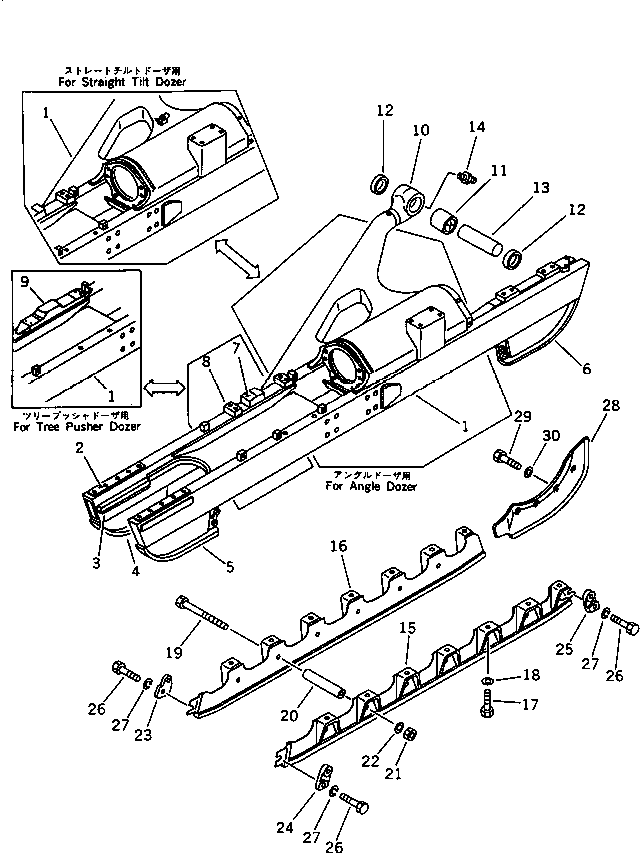 GUARD,R.H. (FOR TREE PUSHER) 144-30-61840 KOMATSU