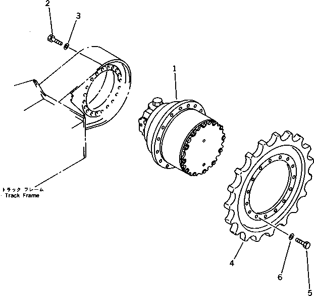 TRAVEL MOTOR ASS'Y (20X-60-31200) KOMATSU