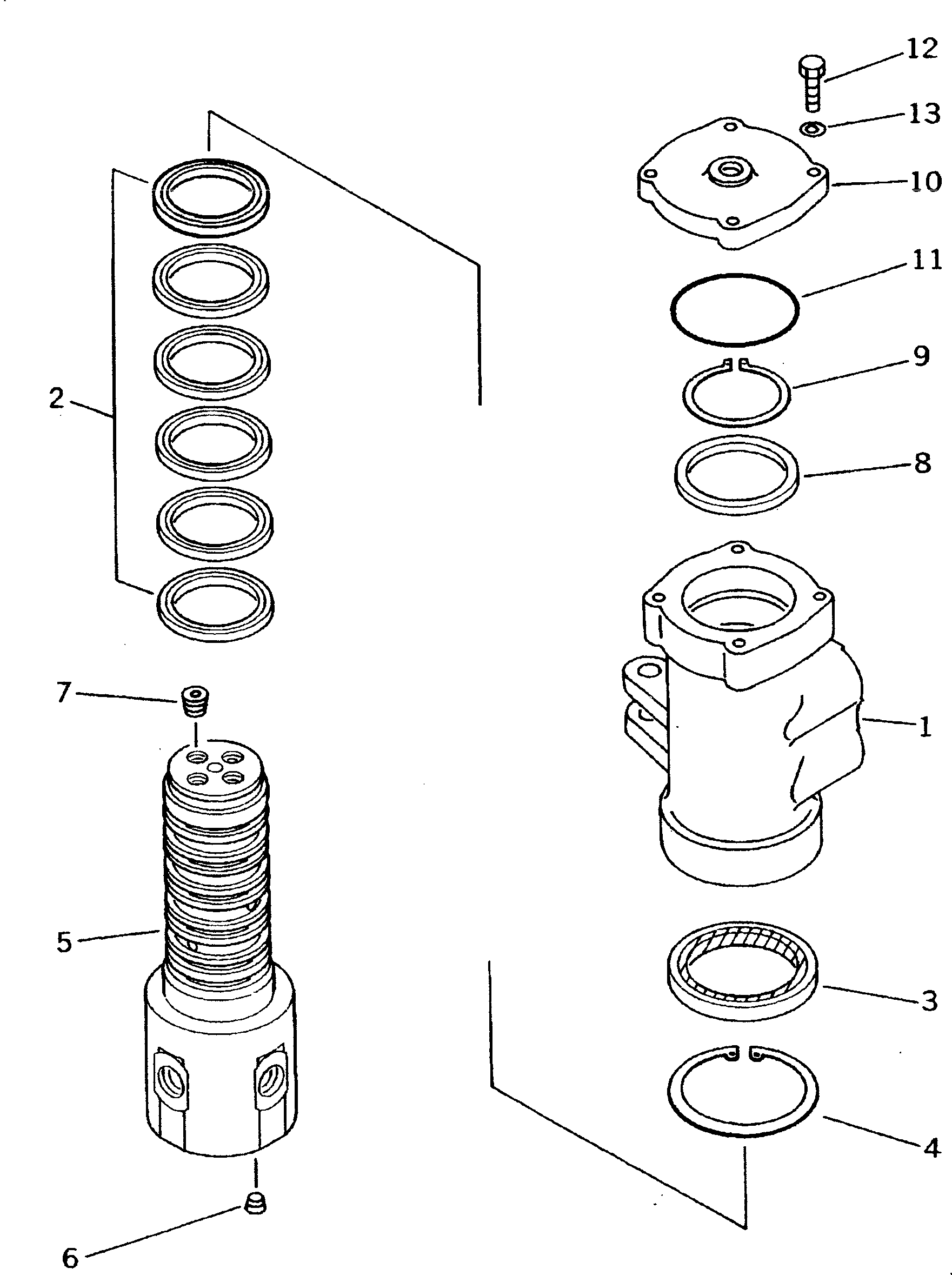 поворотное соединение в сборе 703-07-23100 KOMATSU