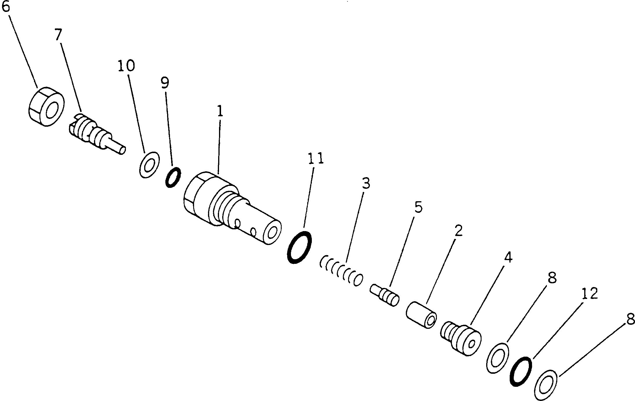 SWING MOTOR ASS'Y,(SEE FIG.6441) (706-73-01080) KOMATSU