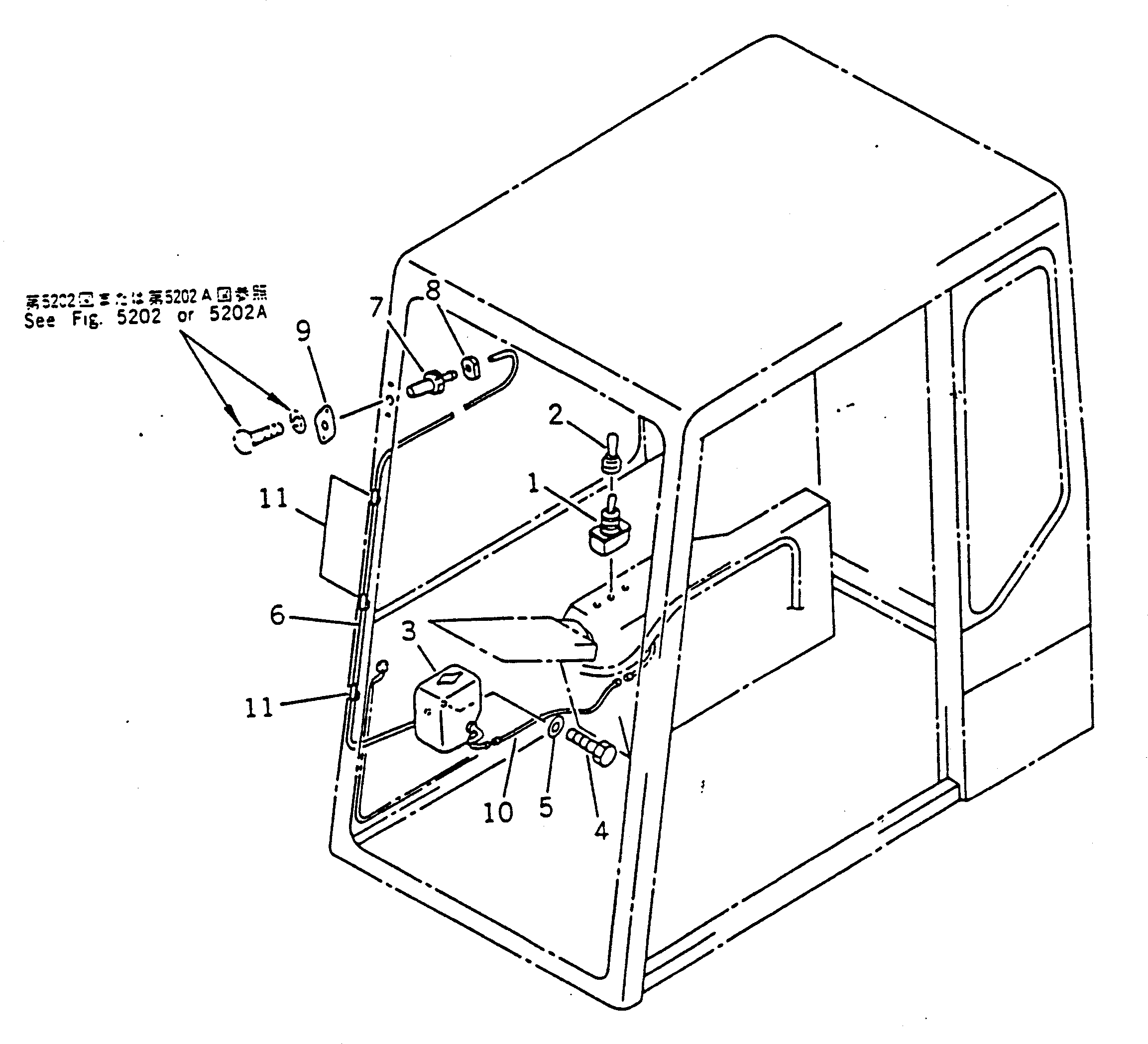 SWITCH,WINDOW WASHER 203-06-56540 KOMATSU