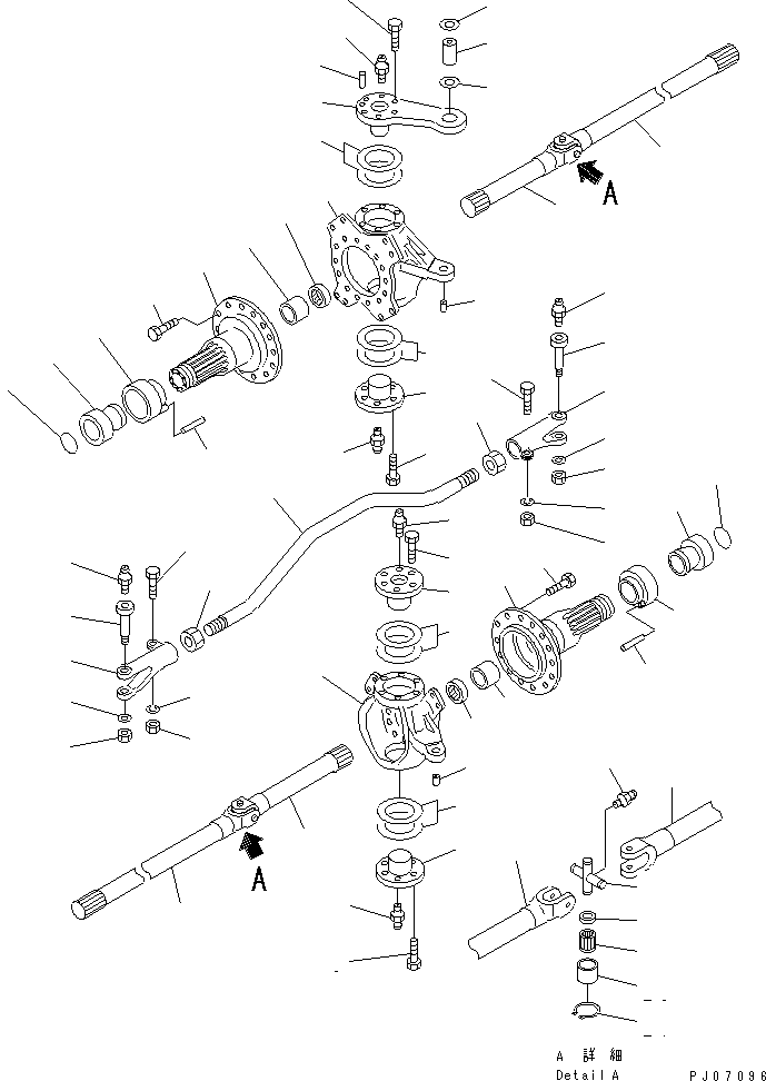 KNUCKLE,L.H. 20K-22-13522 KOMATSU