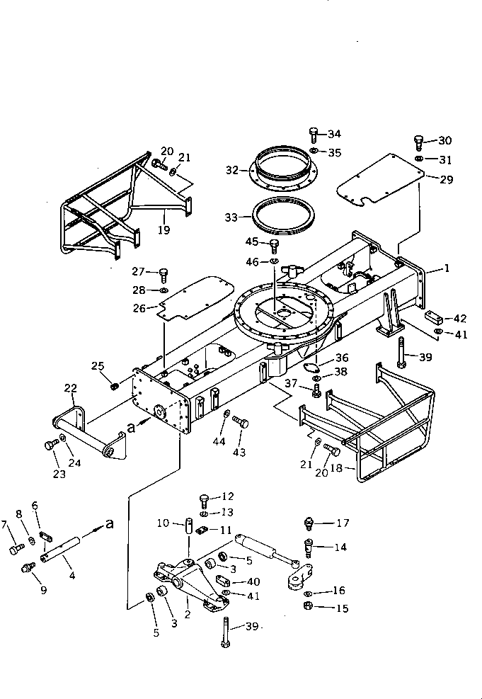FRAME,(WITH BLADE) 20G-910-1360 KOMATSU
