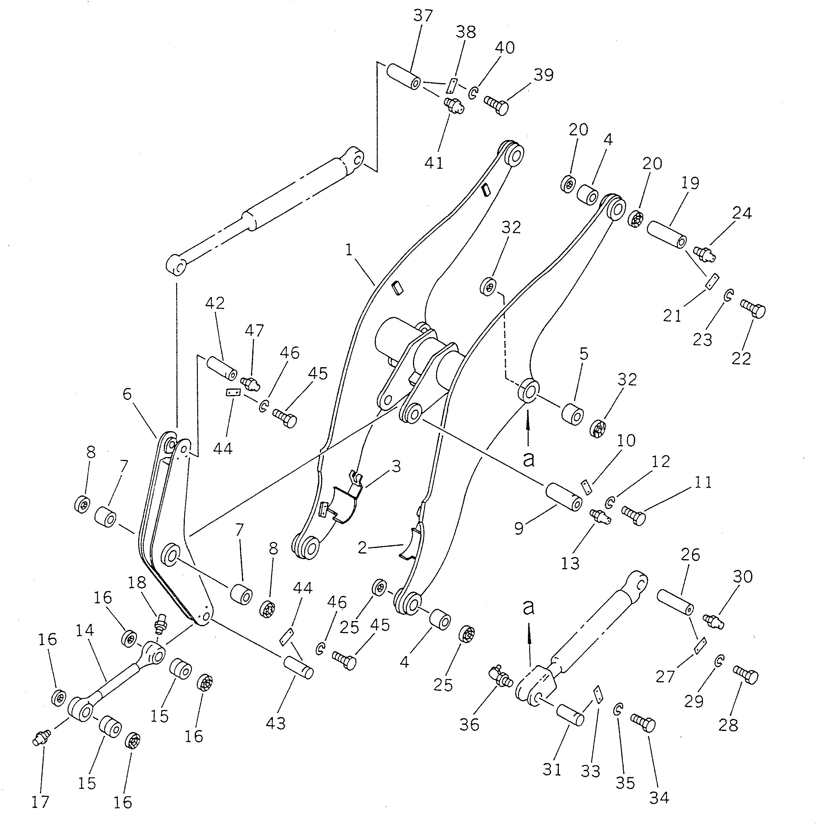 LIFT ARM ASS'Y 363-Z23-0020 KOMATSU