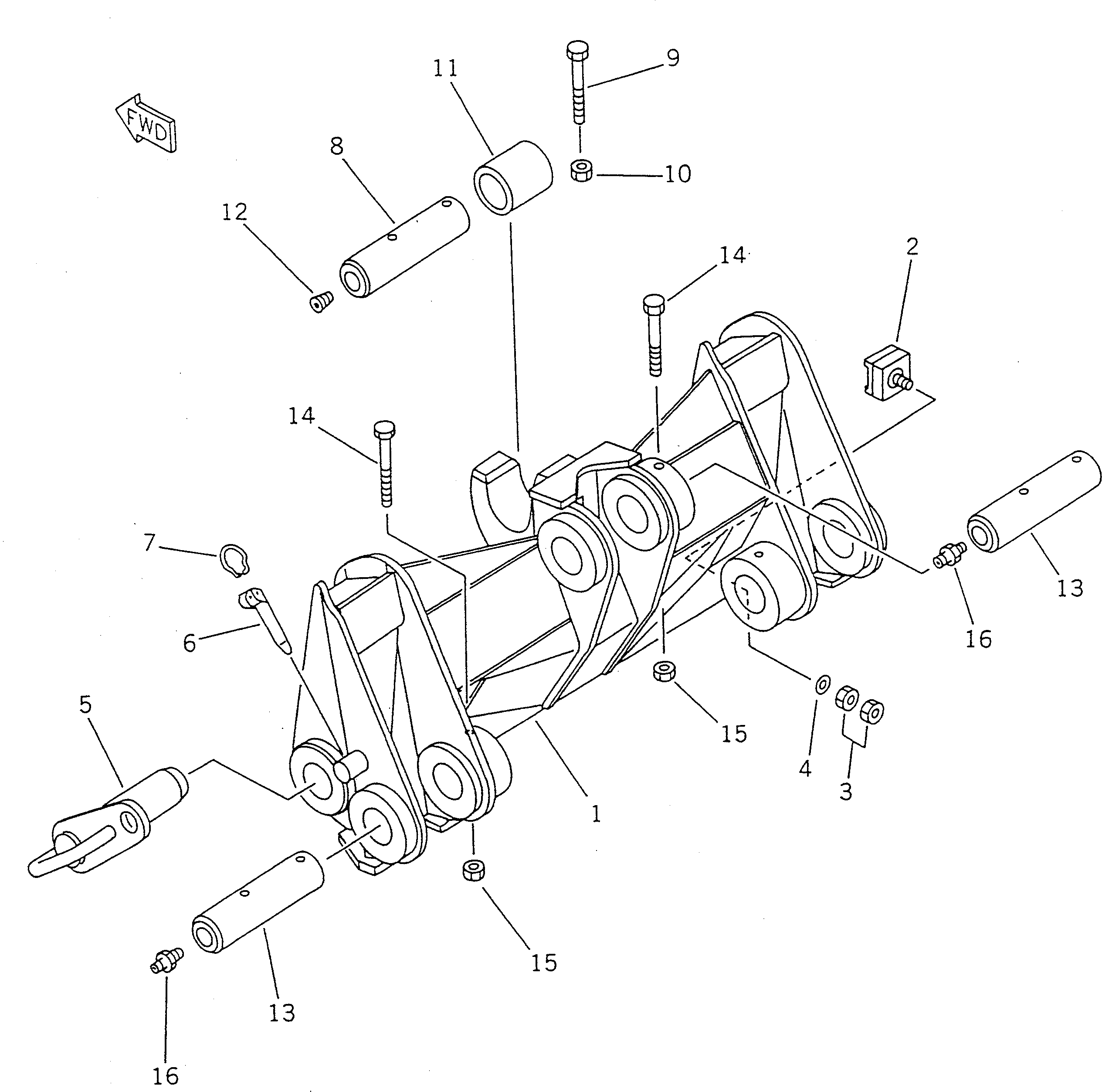 PIN GROUP,FOR ATT (\8\362-B41-X220) KOMATSU