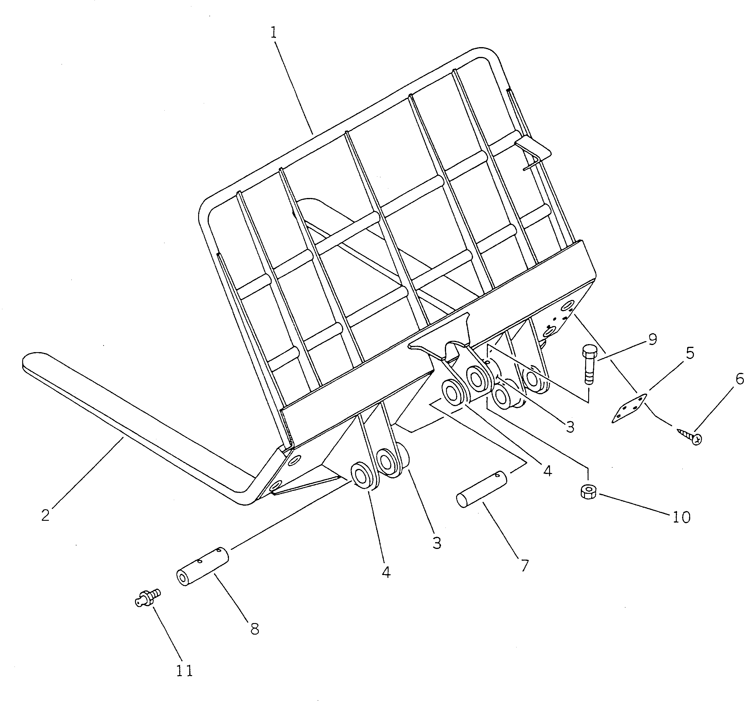 DUMPING FORK GROUP (\8\363-Z12-X210) KOMATSU