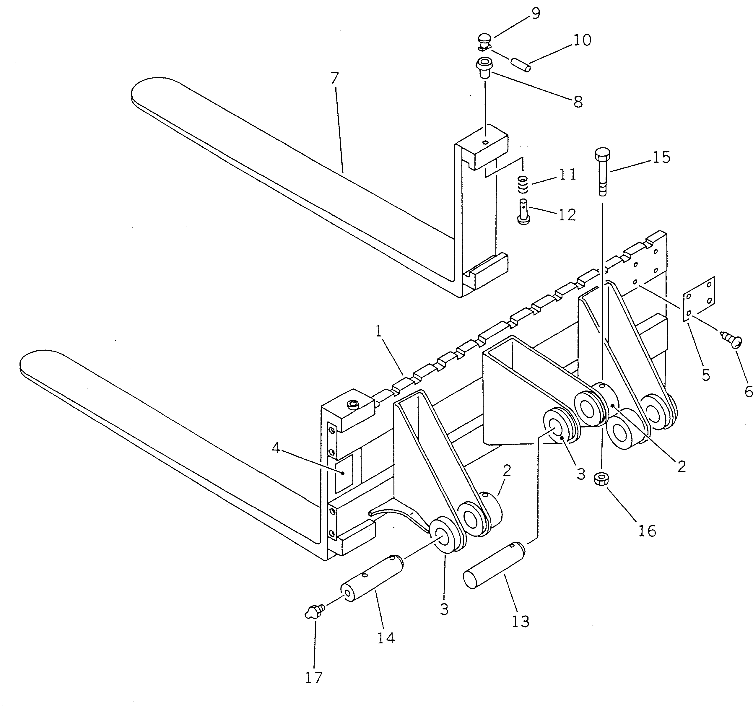 FORK 363-Z10-1160 KOMATSU