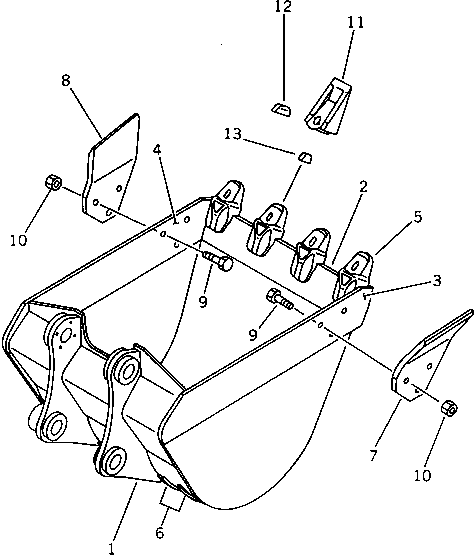 BUCKET GROUP (\8\201-70-X4100) KOMATSU