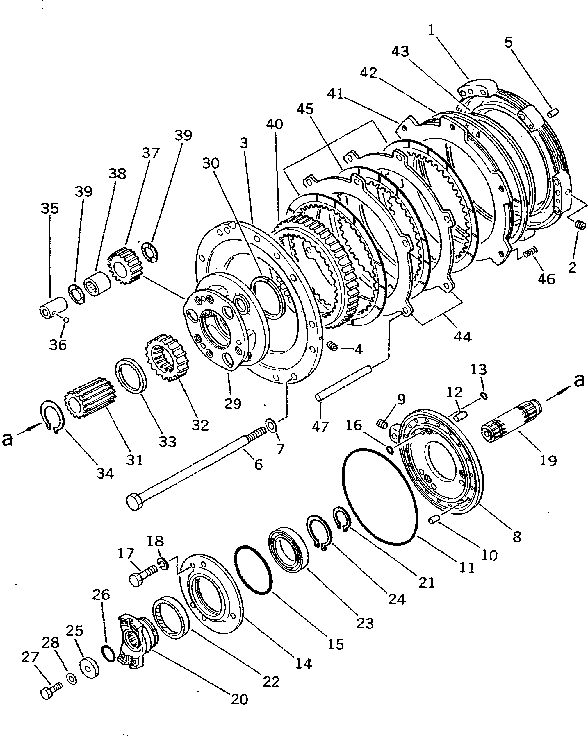 трансмиссия в сборе (145-15-00105) KOMATSU