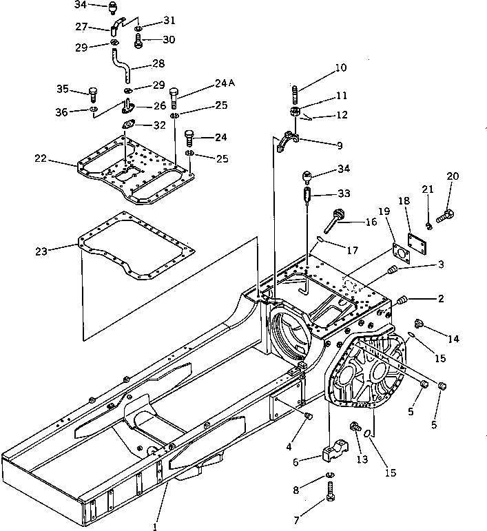 CASE AND FRAME 14G-21-21710 KOMATSU